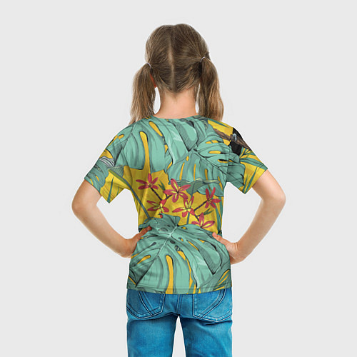 Детская футболка Цветы В Джунглях / 3D-принт – фото 6