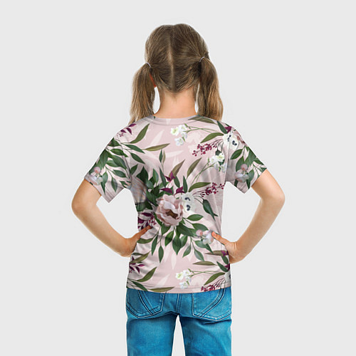 Детская футболка Цветы Букет Из Протей / 3D-принт – фото 6