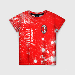 Футболка детская AC MILAN AC Milan Sport Арт, цвет: 3D-принт