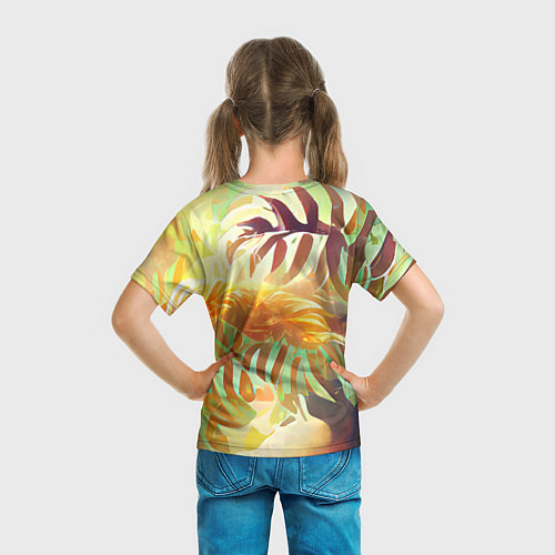 Детская футболка Fern leaves / 3D-принт – фото 6
