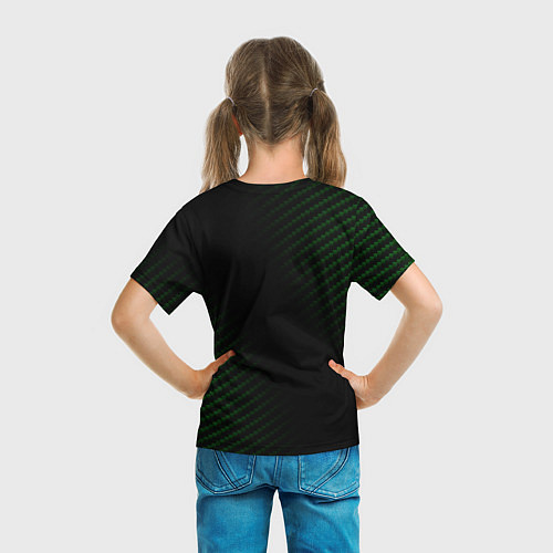 Детская футболка SKODA Карбон / 3D-принт – фото 6