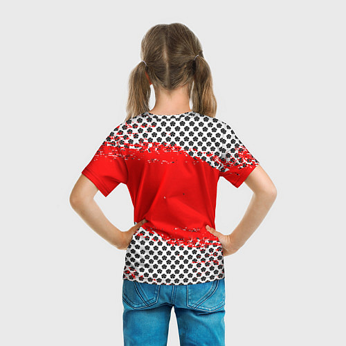 Детская футболка Чёрный клевер black clover паттерн / 3D-принт – фото 6