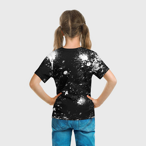 Детская футболка МАРИН КИТАГАВА - БРЫЗГИ КРАСКИ / 3D-принт – фото 6