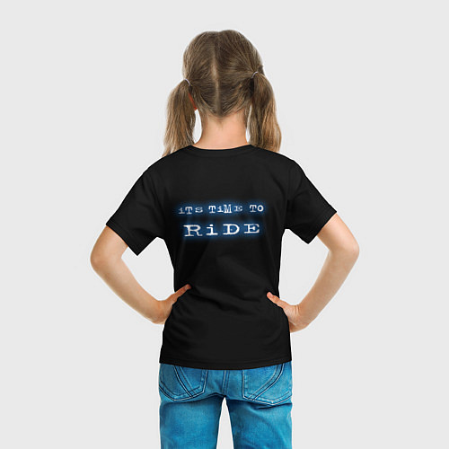 Детская футболка Скейт - неон / 3D-принт – фото 6