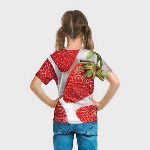 Детская футболка Strawberries / 3D-принт – фото 6