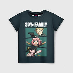 Детская футболка SPY X FAMILY СЕМЬЯ ШПИОНА ЛОЙД, АНЯ, ЙОР