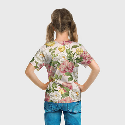 Детская футболка Цветы Английские Розы / 3D-принт – фото 6