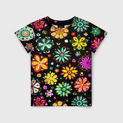 Детская футболка MULTICOLORED FLOWERS