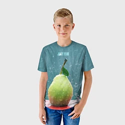 Футболка детская Груша - juicy pear, цвет: 3D-принт — фото 2