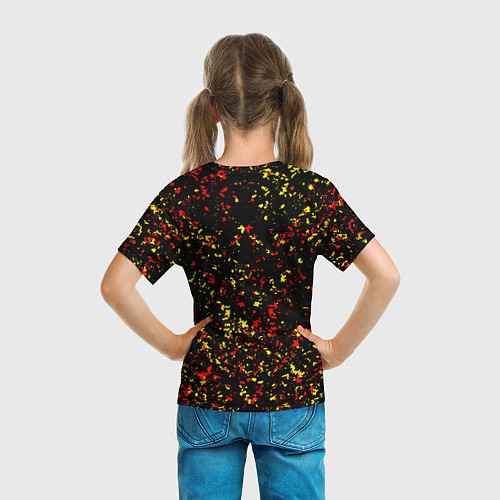 Детская футболка Манчестер юнайтед краски / 3D-принт – фото 6