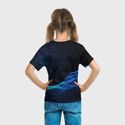 Детская футболка Космонавт на серфинге / 3D-принт – фото 6