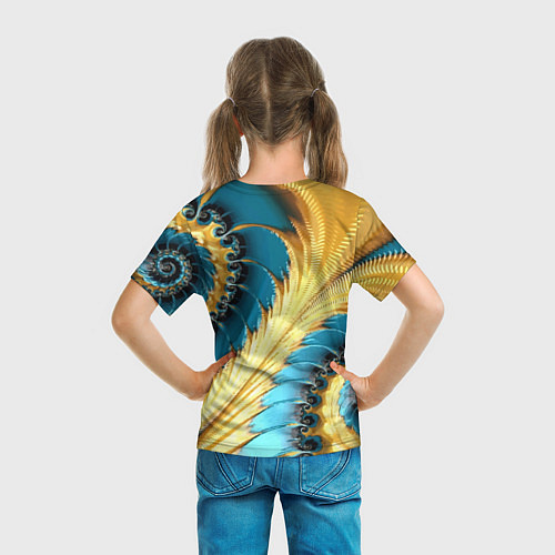 Детская футболка Двойная авангардная спираль Double avant-garde spi / 3D-принт – фото 6