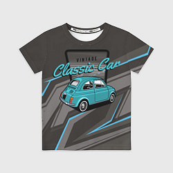 Футболка детская Classic blue retro car, цвет: 3D-принт