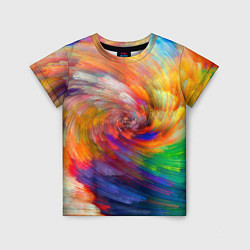 Футболка детская MULTICOLORED SWIRLS, цвет: 3D-принт