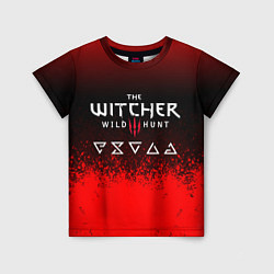 Футболка детская Witcher blood, цвет: 3D-принт