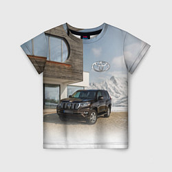Футболка детская Тoyota Land Cruiser Prado у горного коттеджа Mount, цвет: 3D-принт