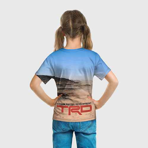 Детская футболка Toyota Gazoo Racing Rally Desert Competition Ралли / 3D-принт – фото 6