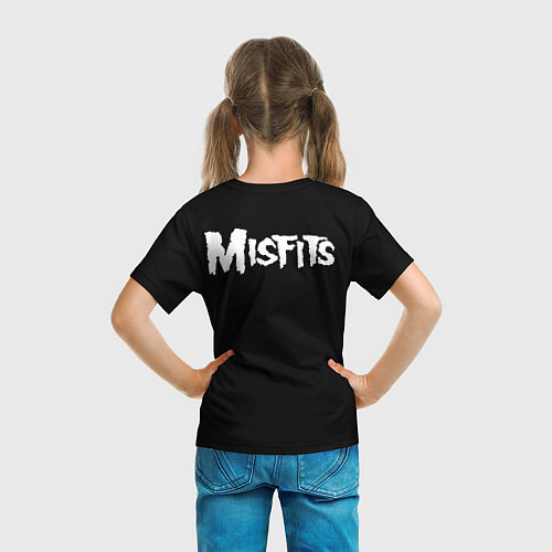Детская футболка Misfits череп / 3D-принт – фото 6