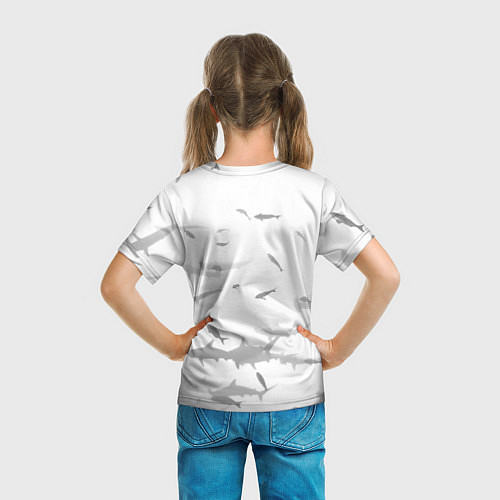 Детская футболка Акула Let me out - пасть акулы / 3D-принт – фото 6