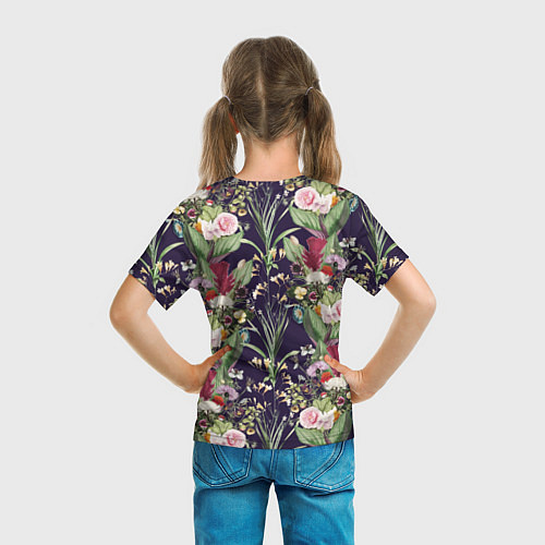 Детская футболка Цветы В Букетах / 3D-принт – фото 6