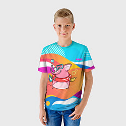 Футболка детская Слоненок идет купаться, цвет: 3D-принт — фото 2