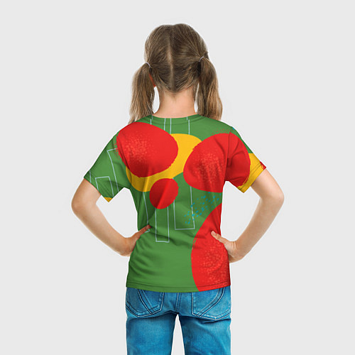 Детская футболка Эш Кетчум на ярком фоне / 3D-принт – фото 6