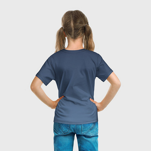 Детская футболка Gradient Dark Blue / 3D-принт – фото 6