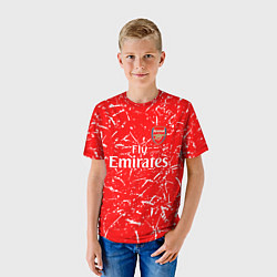 Футболка детская Arsenal fly emirates sport, цвет: 3D-принт — фото 2