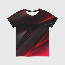 Футболка детская Красно-черный фон, цвет: 3D-принт