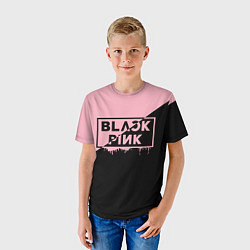 Футболка детская BLACKPINK BIG LOGO, цвет: 3D-принт — фото 2