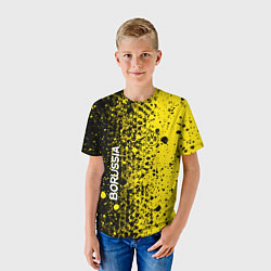 Футболка детская Боруссия краска, цвет: 3D-принт — фото 2