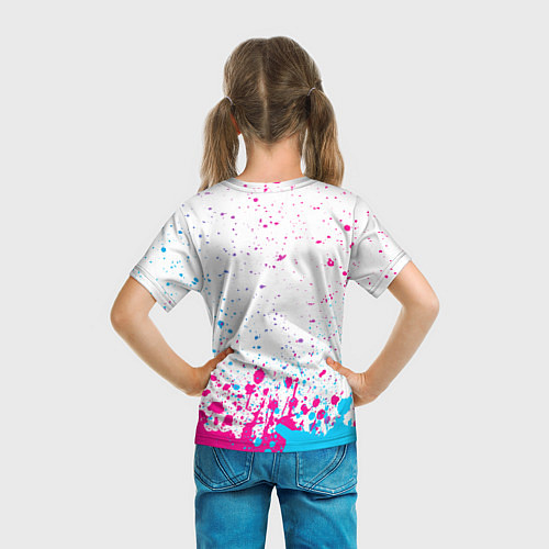 Детская футболка Fortnite Neon Gradient / 3D-принт – фото 6