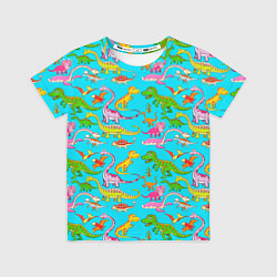 Футболка детская FUNNY DINOSAURS, цвет: 3D-принт