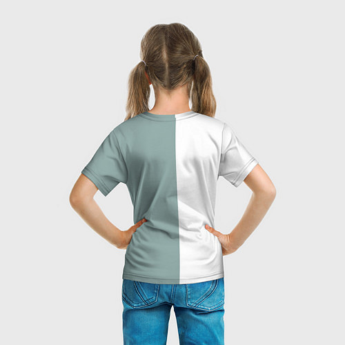 Детская футболка Минимализм в цветах / 3D-принт – фото 6