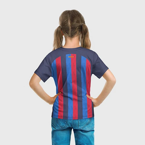 Детская футболка Барселона 22-23 / 3D-принт – фото 6