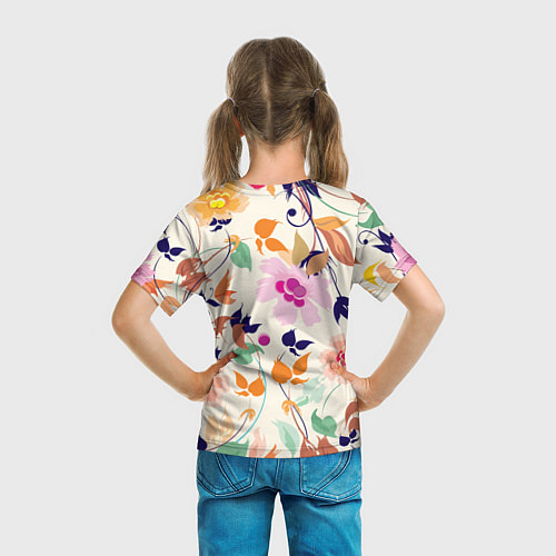 Детская футболка Summer floral pattern / 3D-принт – фото 6