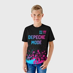 Футболка детская Depeche Mode Neon Gradient, цвет: 3D-принт — фото 2