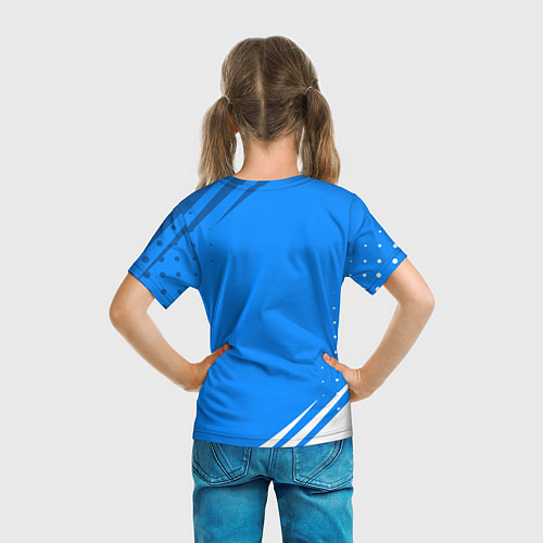 Детская футболка Лестер Сити Абстракция / 3D-принт – фото 6