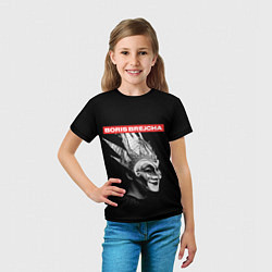Футболка детская Boris Brejcha в маске, цвет: 3D-принт — фото 2