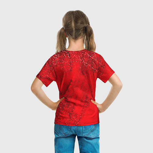 Детская футболка Фк милан гранж / 3D-принт – фото 6