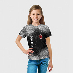 Футболка детская Фк милан football, цвет: 3D-принт — фото 2