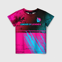 Футболка детская League of Legends Neon Gradient, цвет: 3D-принт