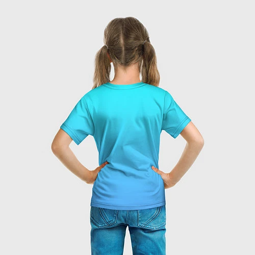 Детская футболка Fall Guy blue / 3D-принт – фото 6