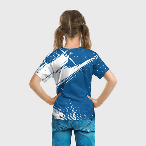 Детская футболка Psg псж краска / 3D-принт – фото 6