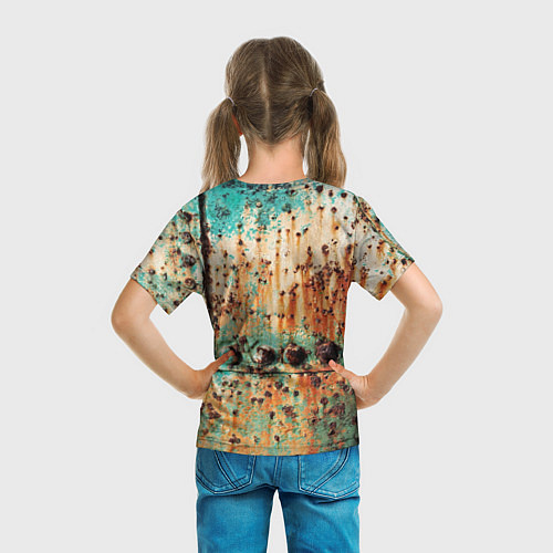 Детская футболка Искусство коррозии металла Rust / 3D-принт – фото 6