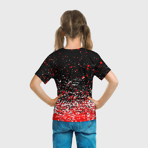 Детская футболка Моя геройская академия брызги красок / 3D-принт – фото 6