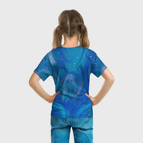 Детская футболка Конь в звездочках / 3D-принт – фото 6