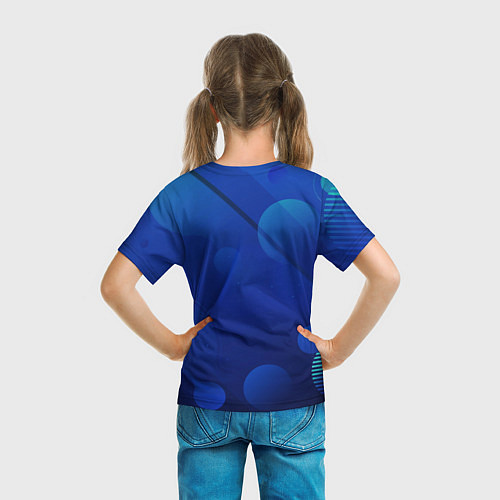 Детская футболка Лось на фоне города / 3D-принт – фото 6