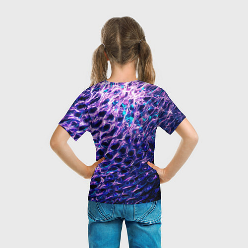 Детская футболка Световая живопись - абстракция / 3D-принт – фото 6
