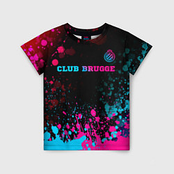 Футболка детская Club Brugge Neon Gradient - FS, цвет: 3D-принт